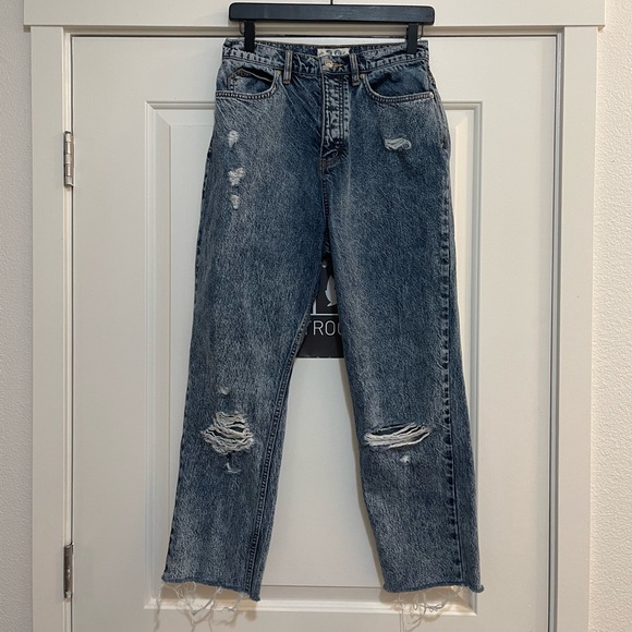 Free People x We The Free Curvy Georgine Mom Jean - Picture 3 of 10